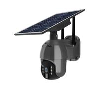 V-TAC WiFi HD Smart Solar Energy PTZ Caméra avec capteur Noir
