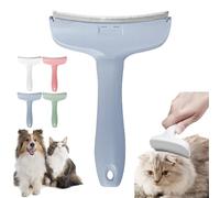 V-Tooth Deshedding Comb, Celery Pets V-Tooth Deshedding Comb, Doggocomfy Pet Comb Pro, Pet Deshedding Tool with Curve Blade, Dog & Cat Grooming Brush for Shedding (Blue,Large)