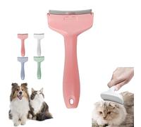 V-Tooth Deshedding Comb, Celery Pets V-Tooth Deshedding Comb, Doggocomfy Pet Comb Pro, Pet Deshedding Tool with Curve Blade, Dog & Cat Grooming Brush for Shedding (Pink,Small)