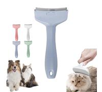 V-Tooth Deshedding Comb, Celery Pets V-Tooth Deshedding Comb, Doggocomfy Pet Comb Pro, Pet Deshedding Tool with Curve Blade, Dog & Cat Grooming Brush for Shedding (Blue,Small)