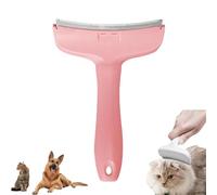 V-Tooth Deshedding Comb, Doggocomfy Pet Comb Pro, Tight V-Shaped Teeth Shedding Combs with Ergonomic Handle, Tight V-Shaped Teeth Desheddings Tool, Pet Hair Removal Brush (pink,Large)