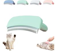 V-Tooth Deshedding Comb for Pets, Tooth Deshedding Comb for Pets Dog & Cat Grooming Brush Multifunctional Pet Comb with Ergonomic Handle for Shedding (Green,Large)