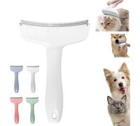 V-Tooth Deshedding Comb for Pets,V-Tooth Deshedding Comb,Dog & Cat Grooming Brush for Shedding,Pet Deshedding Tool with Curve Blade,Pet Comb Pro,Tight V-Shaped Teeth Shedding Combs (Blanc, L)