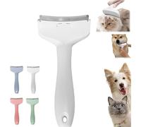 V-Tooth Deshedding Comb for Pets,V-Tooth Deshedding Comb,Dog & Cat Grooming Brush for Shedding,Pet Deshedding Tool with Curve Blade,Pet Comb Pro,Tight V-Shaped Teeth Shedding Combs (Blanc, S)