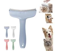 V-Tooth Deshedding Comb for Pets,V-Tooth Deshedding Comb,Dog & Cat Grooming Brush for Shedding,Pet Deshedding Tool with Curve Blade,Pet Comb Pro,Tight V-Shaped Teeth Shedding Combs (bleu, L)