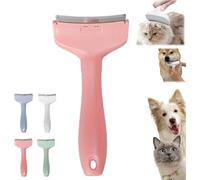 V-Tooth Deshedding Comb for Pets,V-Tooth Deshedding Comb,Dog & Cat Grooming Brush for Shedding,Pet Deshedding Tool with Curve Blade,Pet Comb Pro,Tight V-Shaped Teeth Shedding Combs (rose, S)