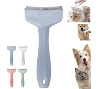 V-Tooth Deshedding Comb for Pets,V-Tooth Deshedding Comb,Dog & Cat Grooming Brush for Shedding,Pet Deshedding Tool with Curve Blade,Pet Comb Pro,Tight V-Shaped Teeth Shedding Combs (bleu, S)
