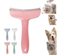 V-Tooth Deshedding Comb for Pets,V-Tooth Deshedding Comb,Dog & Cat Grooming Brush for Shedding,Pet Deshedding Tool with Curve Blade,Pet Comb Pro,Tight V-Shaped Teeth Shedding Combs (rose, L)