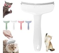 V-Tooth Deshedding Comb, Pet Hair Removal Tool, Tooth Deshedding Comb for Pets, Tight V-Shaped Teeth Shedding Combs with Ergonomic Handle for Dogs & Cats (White)