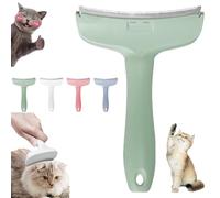 V-Tooth Deshedding Comb, Pet Hair Removal Tool, Tooth Deshedding Comb for Pets, Tight V-Shaped Teeth Shedding Combs with Ergonomic Handle for Dogs & Cats (Green)