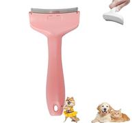 V-Tooth Deshedding Comb, V-Tooth Deshedding Brush, Doggocomfy Pet Comb Pro, with Ergonomic Handle, Pet Hair Removal Tool, Cat Dog Pets Grooming Brush For Cleaning Shedding Hairs (Pink,Small)
