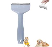 V-Tooth Deshedding Comb, V-Tooth Deshedding Brush, Doggocomfy Pet Comb Pro, with Ergonomic Handle, Pet Hair Removal Tool, Cat Dog Pets Grooming Brush For Cleaning Shedding Hairs (Blue,Small)