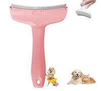 V-Tooth Deshedding Comb, V-Tooth Deshedding Brush, Doggocomfy Pet Comb Pro, with Ergonomic Handle, Pet Hair Removal Tool, Cat Dog Pets Grooming Brush For Cleaning Shedding Hairs (Pink,Large)