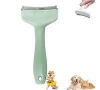 V-Tooth Deshedding Comb, V-Tooth Deshedding Brush, Doggocomfy Pet Comb Pro, with Ergonomic Handle, Pet Hair Removal Tool, Cat Dog Pets Grooming Brush For Cleaning Shedding Hairs (Green,Small)