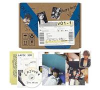 V - V - [Layover] (2 Ver.) Out Box + Photobook A + Photobook B + Lyric Book + Postcards + CD + Photocards + Checklist + Poster + Letter + 2 Extra Photocards