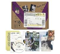 V - V - [Layover] (3 Ver.) Out Box + Photobook A + Photobook B + Lyric Book + Postcards + CD + Photocards + Checklist + Poster + Letter + 2 Extra Photocards