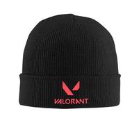 V-Valorant Riot Games Shooting Casquette tricotée Chaude Bonnet en Maille d’Hiver Bonnet Skullies Bonnets Hip Hop pour Unisexe