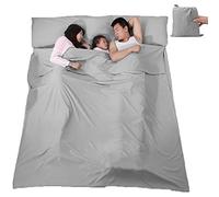 V VILISUN Sac de Couchage Sac de Couchage Léger Portable Dirt-Proof Travel Camping Sheet Light and Compact Idéal Résistant à La Saleté pour Les Voyages en Plein air Randonnée Hôtels Pique-Nique