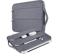 V Voova Housse de transport avec poignée pour ordinateur portable 15" 15,6" (39 x 27 x 2 cm), compatible avec MacBook Pro 16", Surface Book 3/Laptop 4, HP, Asus Acer, Samsung Chromebook, gris