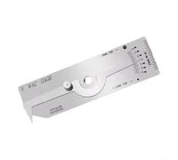 V-WAC Jauge de mesure de profondeur et de hauteur de soudure, construction en acier inoxydable avec échelle métrique précise, pour une inspection fiable de soudure dans l'industrie et la construction