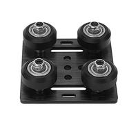 V Wheel Plate Pulley Kit for 2020 V - Groove | Low Friction CNC Machine Tool Parts | Aluminum Alloy Gantry Plate & Pulley Replacement | 65x65x3mm