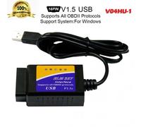 V04hu-1 Elm327 Usb 16pin Scanner Auto Obd2 Obdii Voiture Code Lecteur Outil De Diagnostic