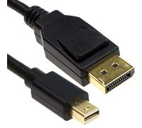 v1,4 8K/4K Mini DisplayPort vers DisplayPort Fiche 32.4Gb HDR MST câble 0,5 m [0.5 mètre/0,5m]