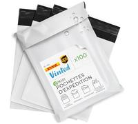 V1 TRADE Pochette envoie colis vinted 40x55cm - Emballage Colis 100pcs | Enveloppe Plastique Expedition Auto-adhésifs, Sac Vinted pour vêtements, e-commerce envois