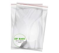 V1 TRADE Sachets Plastiques Transparent Zip 100 Pièces 120x180mm - Pochon Refermable Résistant - Sachet Plastique Refermable Pour Aliments, Bricolage, Accessoires