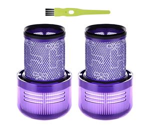 V12 Lot de 2 filtres pour Dyson V12 Detect Slim Absolute Extra Aspirateur Filtre de Remplacement pour Dyson V12 Slim Motorhead Complete Pièces de rechange Accessoires 971517-01