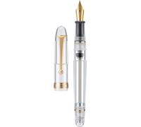 V126 Vacuum Fill Fountain Pen Extra Fine Nib Clear Acrylic Large Capacity With Gift Box