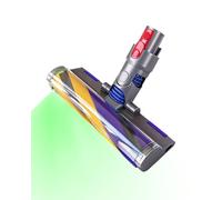 V15 Brosse remplacement,pour Dyson V7 V8 V10 V11 V15, Brosse LED éclairée à lumière verte, Embout de sol anti-ennœudage pour sols durs, Brosse & accessoire de Accessoires pour Dyson