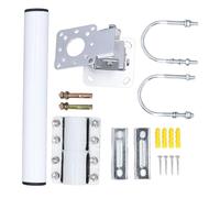 V2 Kit de Montage Parabole Rectangulaire Support de Toit Mural en Acier Inoxydable Robuste pour Antenne TV Extérieure Extension WiFi Station Météo Appareils CPE