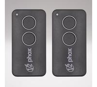 V2 PHOX 2 Contrat 47 - Lot de 2 télécommandes portail et garage - 2 canaux - 433,92 MHz Rolling Code - Programmation sur récepteur - Vérifiez votre contrat avant achat + 1 goodies DOMOBIP