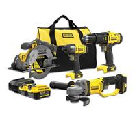 Stanley Set d'outils sans fil SFMCK469M2-QW FatMax V20 18V 2x4,0 Ah sac