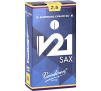 Vandoren - Anches pour saxophone soprano V21 SR8025 Force 2,5 - Boîte de 10