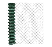 V2Aox Clôture grillagée revêtue PVC Verte, Fil Ø 2,8 mm, Maille 60 x 60 mm, Maille carrée, Hauteur: 80 cm, Longueur: 25 m