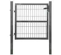V2Aox Porte Portail Jardin Cadenas Serrures Clés Galvanisé Acier 100 cm Anthracite