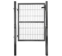 V2Aox Porte Portail Jardin Cadenas Serrures Clés Galvanisé Acier 120 cm Anthracite