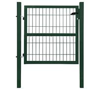 V2Aox Porte Portail Jardin Cadenas Serrures Clés Galvanisé Acier, Couleur/Hauteur de Porte:Vert / 100 cm