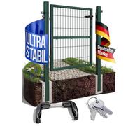 V2Aox Porte Portail Jardin Cadenas Serrures Clés Galvanisé Acier, Couleur/Hauteur de Porte:Vert / 120 cm