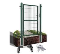 V2Aox Porte Portail Jardin Cadenas Serrures Clés Galvanisé Acier, Couleur/Hauteur de Porte:Vert / 160 cm