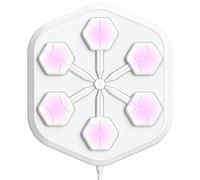 V3 Boxe musicale murale avec panneau LED et gants | Plus de 600 chansons avec synchronisation rythmique, lumière de respiration réglable et mode PK ami basé sur l'application