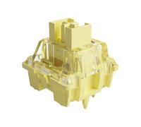 V3 Pro Switches for Mechanical Keyboard,Linear Switch,5 Pin 50gf,RGB LED-Slot,Transparent Cover,MX Switch for Gaming Keyboard/DIY Kit (45 Pieces,Yellow Cream)