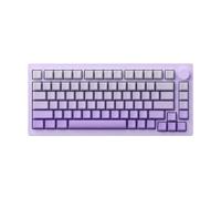 V3-SP Keyboard mécanique du boîtier en aluminium Point de joint à chaud RGB RVAB RGB Backlit Multi Mode Wired Compatible avec ISO ANSI Layout comprend des touchés latéraux imprimés(ANSI PURPLE)
