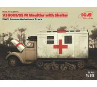 V3000s/Ss M Mule With Shelter, Allemand WWII Camion 1:3 5 Plastique Model Kit