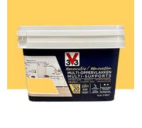 V33 Peinture rénovation multi-supports, Jaune tournesol satin 0,5L