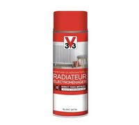 V33 Aérosol Peinture De Rénovation Radiateur Électroménager Blanc Satin 0,4 L