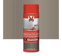 V33 Aérosol Peinture De Rénovation Radiateur Électroménager Inox Métallisé 0,4 L