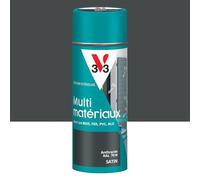 V33 Bombe Peinture Extérieure Multi-matériaux Anthracite Satin 400ml